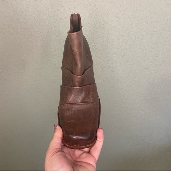 Kork Ease Brown Leather Kissel Heeled Ankle Boots. Size 9.5. - Picture 3 of 11